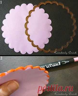 The Enchanted Gallery: Making a Tissue Paper Flower Bouquet with Scallop Circle Nestabilities