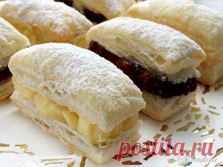 Итальянское пирожное Споркамусс с кремом (Sporcamuss alla crema)