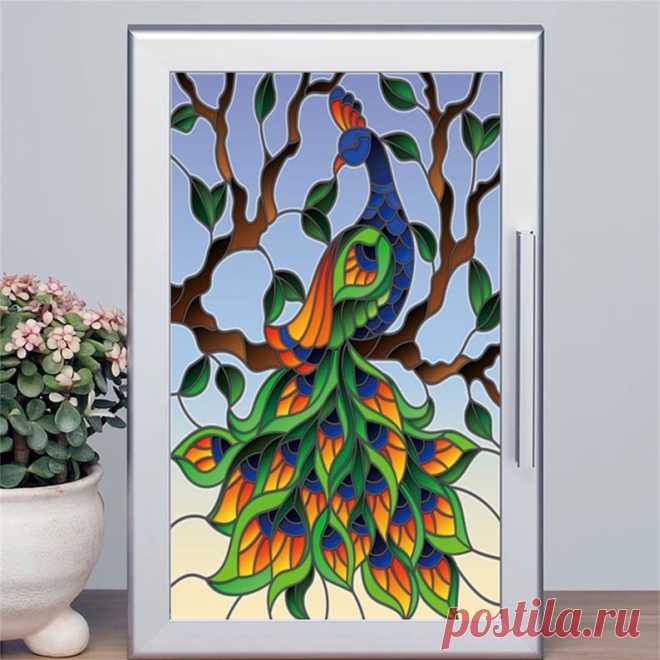 Película de ventana esmerilada de pavo real personalizada, antimirada, privacidad, películas de vidrieras estáticas 3D, pegatina impresa, espejo, decoración de Color no adhesiva - Etsy Chile