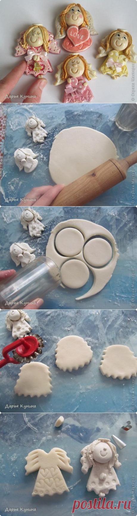 Мастер-класс по лепке магнитиков-ангелочков