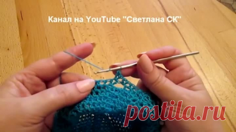 Шляпка крючком Бирюза Светланы СК