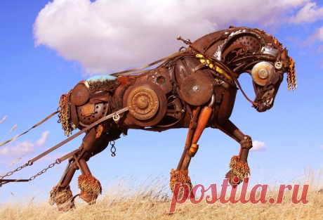 Скульптуры из металлолома
10 лучших арт-проектов 2014 года