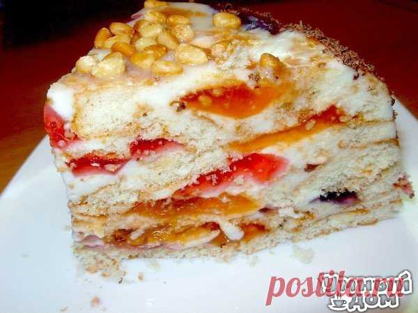 Торт "Битое стекло" - Очень красиво, просто и вкусно!!! Обязательно попробуйте. Вкусный, нежный легкий тортик. Продукты: упаковка готовых бисквитных коржей (два нужно поломать кусочками, третий оставить целым) 3 пачки желе разного цвета и вкуса, (или купить готовое, если времени мало) 500гр сметаны 1 ст. сахара желатин 20 гр ванилин Итак: заранее приготовить желе, а если уже есть готовое, то хорошо, времени вообще мало займет приготовить крем: замочить 20 гр желатина в 10 ложках…