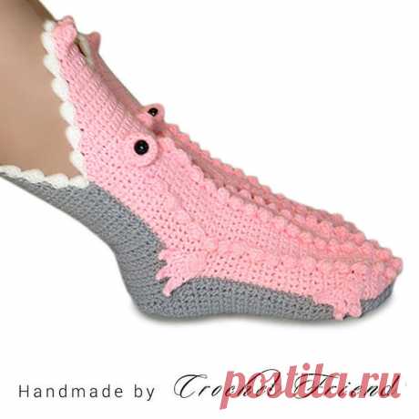 Крокодиловые носки. Etsy