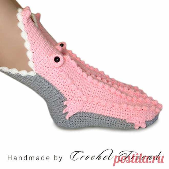 Крокодиловые носки. Etsy