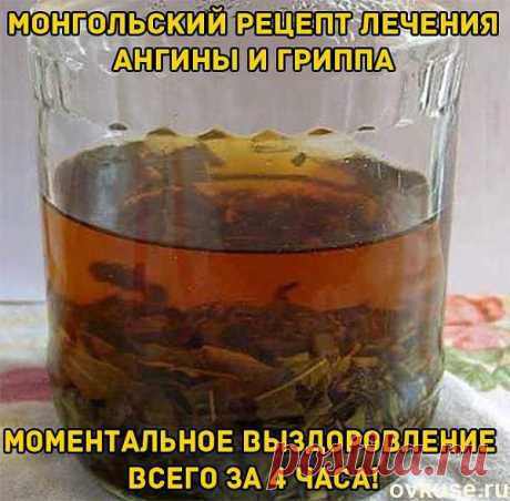 Монгольский рецепт лечения ангины и гриппа - Простые рецепты Овкусе.ру