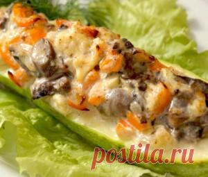 Запеченные цуккини с грибами, брокколи и морковкой &raquo; Постные рецепты, постные блюда, постная кухня