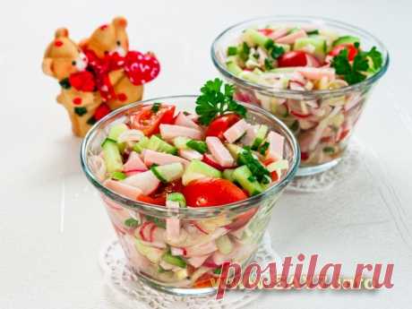 Простой, но в то же время очень вкусный салат «Романтика»