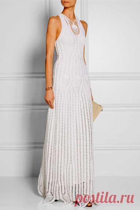 Платье крючком с ананасами от Rosetta Getty. Очень красивое платье крючком+СХЕМЫ | Домоводство для всей семьи.