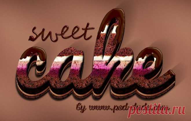 Cream and Chocolate Cake Photoshop Text Effect - Photoshop tutorial | PSDDude