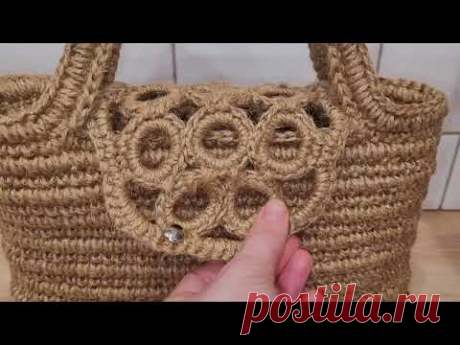 Сумка из джута оригинальная