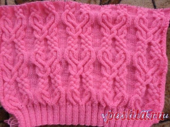 Узор спицами от Ирины Долговой