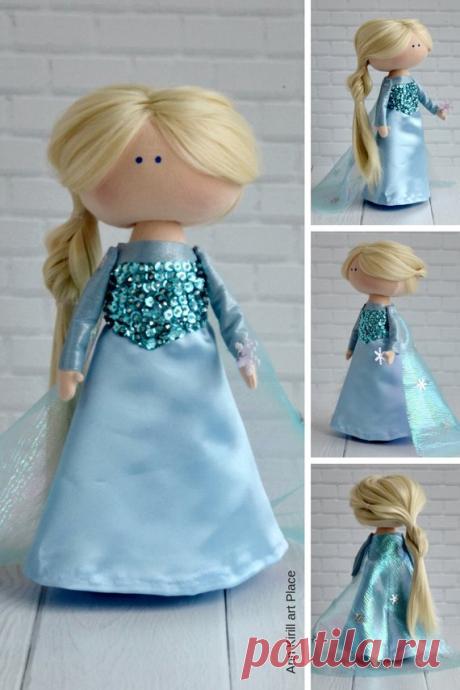 Queen Elsa Doll Frozen Motion Hero Movie Rag Doll Decor Art | Etsy