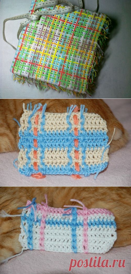 Уникальный метод филейного вязания. Плед из остатков хлопковых ниток