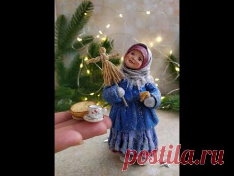 Миниатюра из ваты Блины