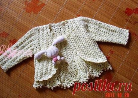 Схема вязания комплекта для девочки крючком. Летний комплект для девочки крючком