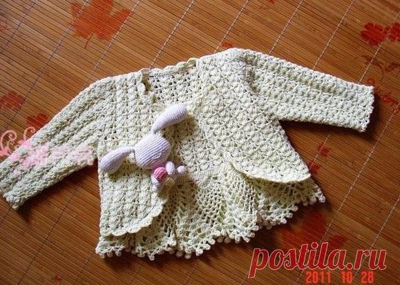 Схема вязания комплекта для девочки крючком. Летний комплект для девочки крючком
