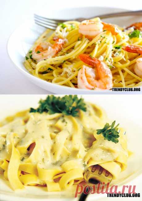 Паста с соусом Бешамель