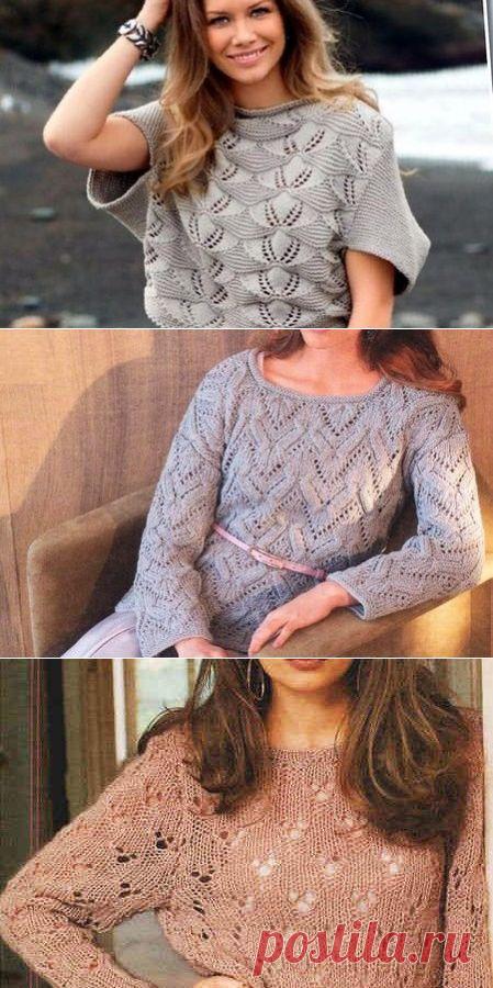 Вязание спицами узоры | Ажурные узоры - Part 2
