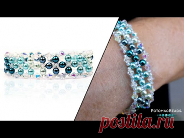 Ombre Pearl Bracelet - DIY Jewelry Making Tutorial by PotomacBeads