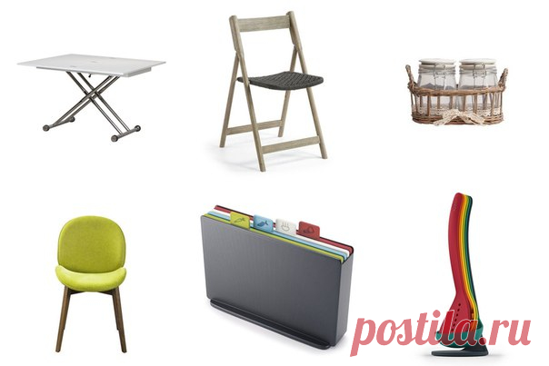 Выбор редакции: полезные находки для маленькой кухни Для маленькой кухни нужна практичная и компактная мебель. Складной обеденный стол в тандеме с прозрачными стульями станет идеальной основой для обеденной группы. А с помощью емкостей для хранения и полезных аксессуаров вы легко организуете систему хранения.