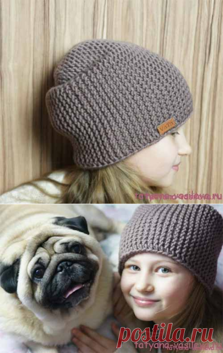 Шапка-бини с описанием