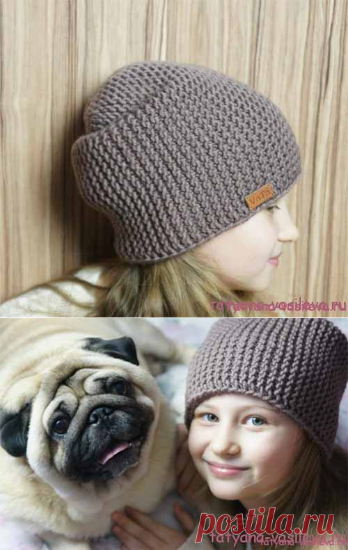 Шапка-бини с описанием