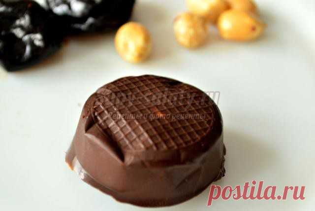 Шоколадные конфеты с черносливом и арахисом. Южанка. Рецепт с пошаговыми фото