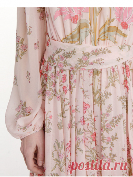 Runway Designer Women 2021 Dress Summer elegante Vintage o collo manica lunga stampa floreale abiti lunghi Chiffon|Dresses| - AliExpress