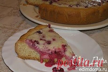 Пирог с брусникой | Кулинарные рецепты от «Едим дома!»