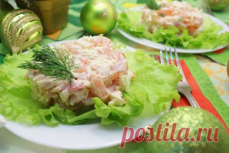 Салат «Восторг» – Рецепт с фото. Рецепты. Салаты. Салаты с рыбой и морепродуктами