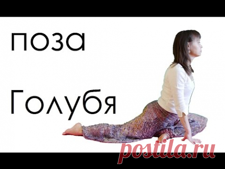 Поза Голубя техника йога для женщин | Раджакапотасана видео для начинающих