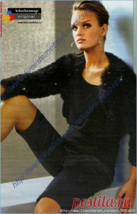 Болеро из пряжи "травка"