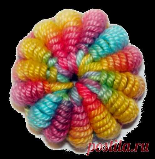 Почтовый столбик с помощью крючка и гобеленовой иглы.. ВИДЕО