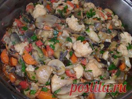 Овощное рагу с баклажанами и грибами | Рецепты моей мамы