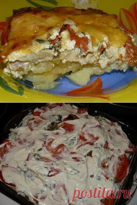 запеканка из рыбы и картофеля