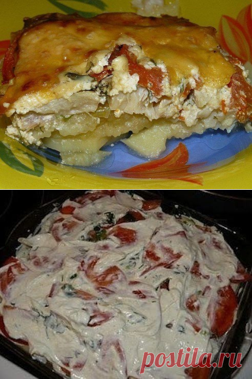 запеканка из рыбы и картофеля
