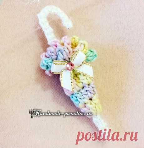 Вяжем зонтик для куколки амигуруми - Handmade-Paradise