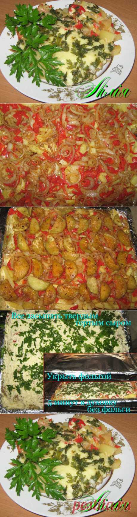 Картофель со шкварками и овощами | Любимые рецепты