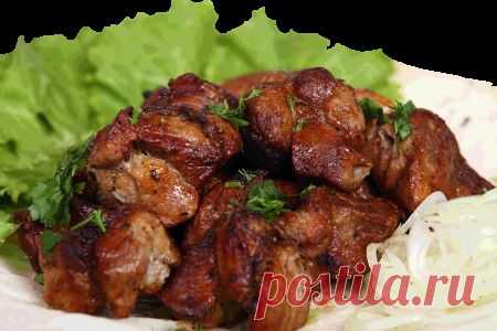 Шашлык из свинины в луковом соусе