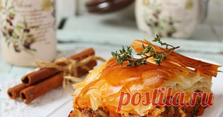 Креатопита - Гръцки пай с готови кори и месо / Kreatopita - Greek Phyllo Meat Pie        ..