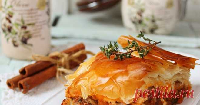 Креатопита - Гръцки пай с готови кори и месо / Kreatopita - Greek Phyllo Meat Pie        ..
