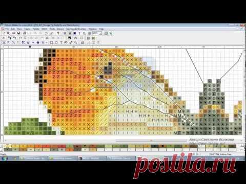 Pattern Maker v4 Pro - вышивка с экрана монитора.