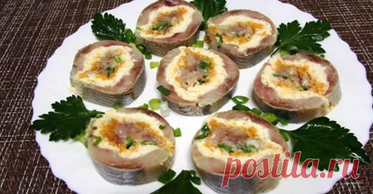 Рулет ролл из селедки. Закуска на... - Хорошие отношения | Facebook