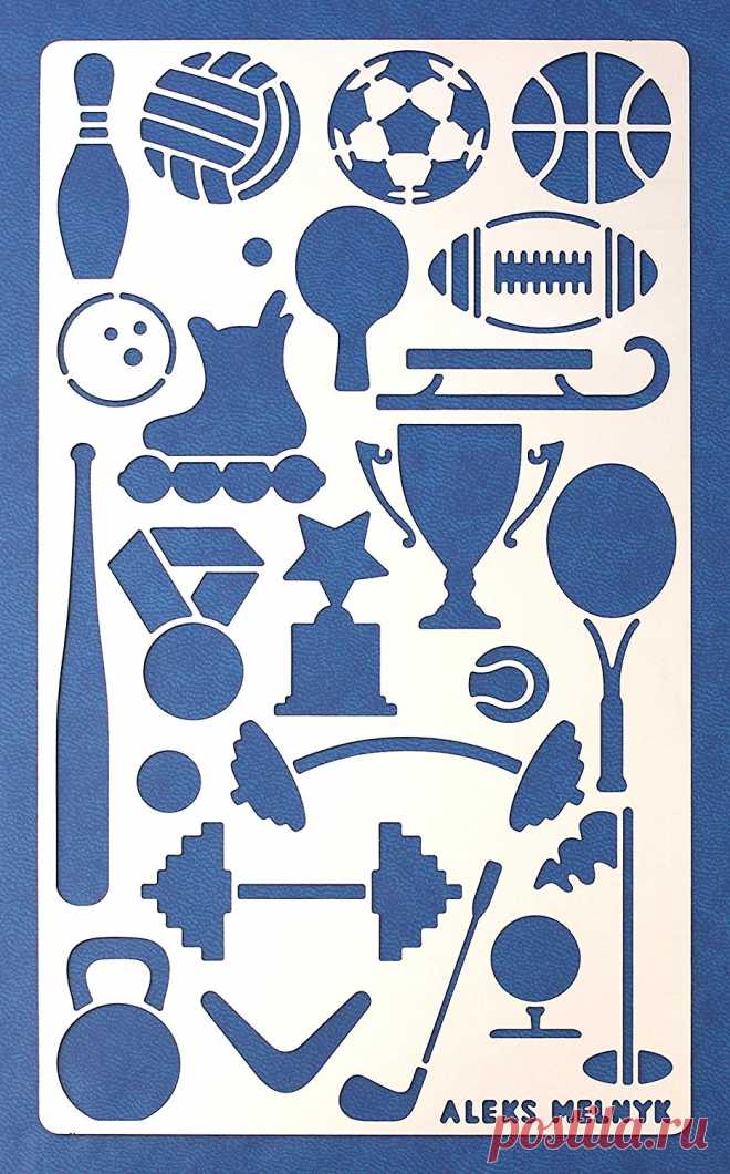 Amazon.com: Aleks Melnyk 13 Bullet Journal Stencil Metal/Sport/Stainless Steel Planner Stencils Journal/Notebook/Diary/Bujo/Scrapbooking/Crafting/DIY Drawing Template Stencil
