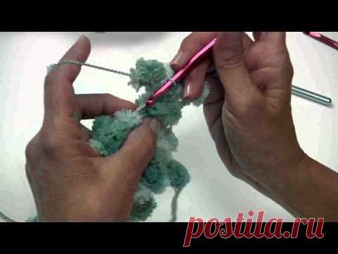 Мастера рукоделия - рукоделие для дома. Бесплатные мастер-классы, фото и видео уроки - Вязание из помпонной пряжи крючком