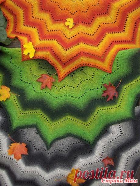 Вяжем вместе шаль "Северное сияние" - Вяжем вместе он-лайн - Страна Мам