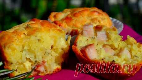 Кексы с сыром и колбасой на сметане. Просто и недорого | Вкусно и полезно | Яндекс Дзен