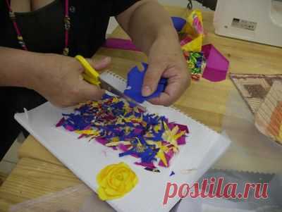 Лоскутное шитье. Техника "пицца" и шитье из полос..