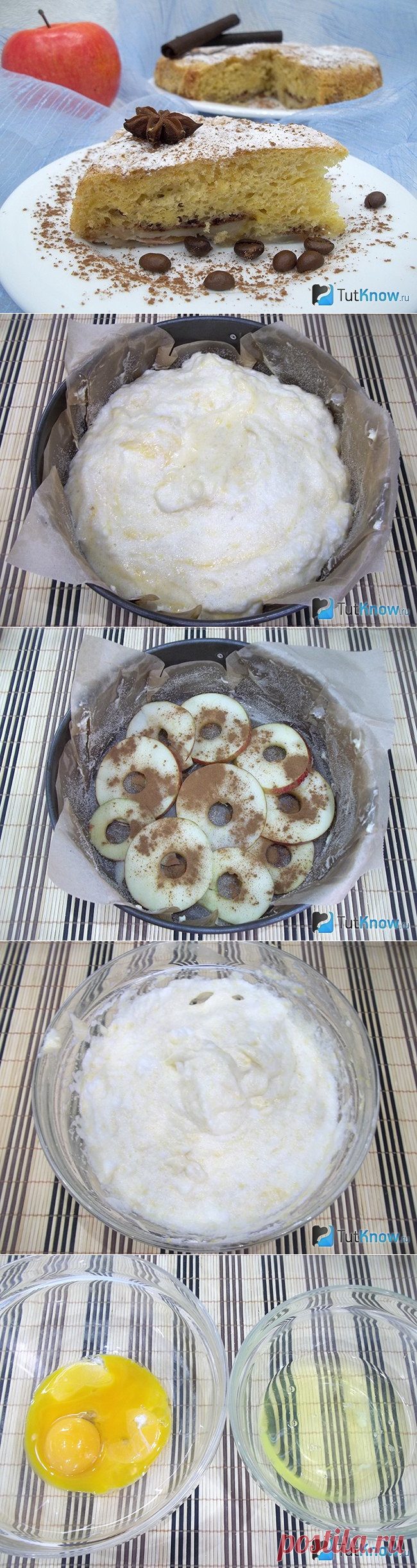 Рецепт: Яблочная шарлотка